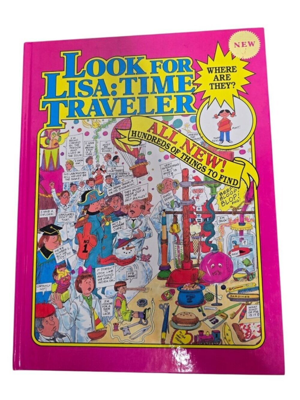 Vintage 90s Look for Lisa: Time Traveler Search and Find Book